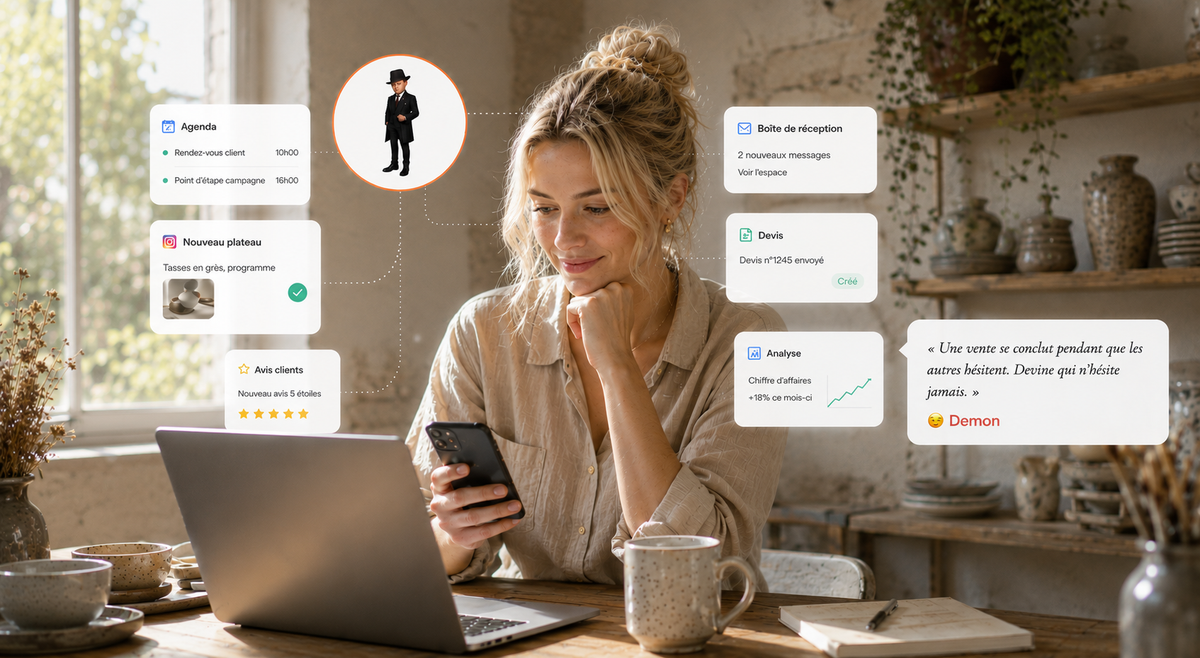 Un assistant IA pour artisans et commerçants : à quoi ça ressemble, concrètement ? Image