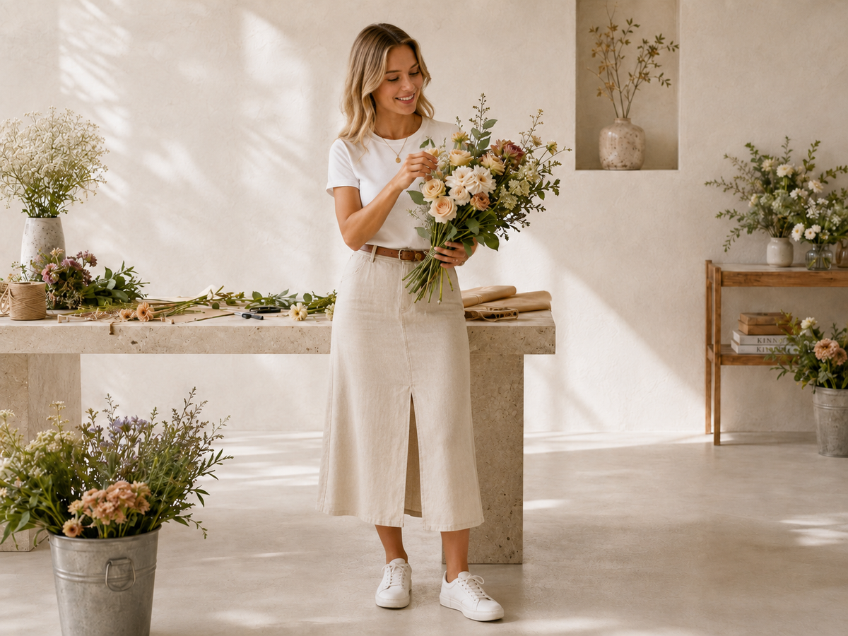 Fleuriste au travail — MILLR Mind pour les métiers de la boutique